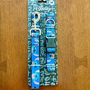 New-Disney Lilo & Stitch Medium Dog Collar & Leash Set